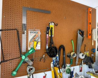 Saw measuring and garden tools