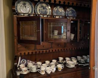 Step back cupboard tea cups