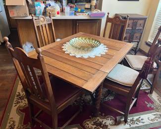 Barley Twist Dining Table and Chairs