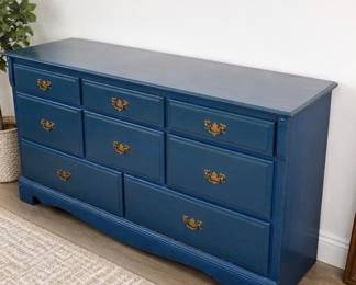 Deep Blue Teal Dresser