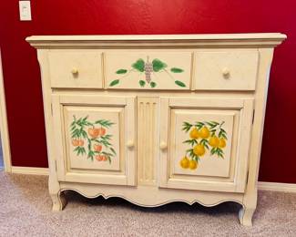 Hand Painted French Style Sideboard Buffet