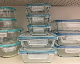 Plenty of glass storage containers
