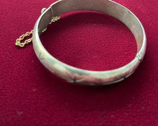 Sterling silver bangle bracelet
