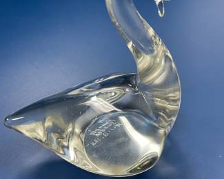 Vintage RonnebSweden art glass-signed