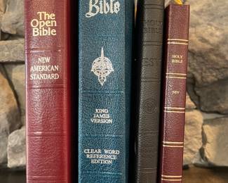 Nice selection of Bibles, some are even in Large Print