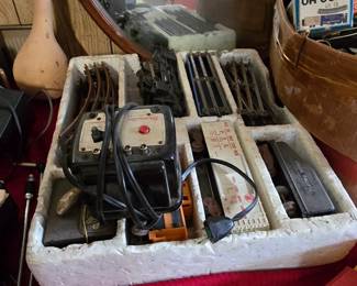 This is a vintage train set