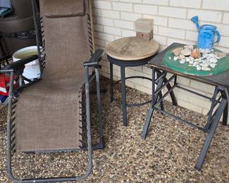 Lounge Chair - Side Tables