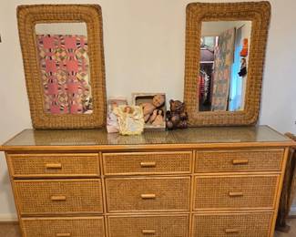 9 Drawer Dresser with 2 Mirrors