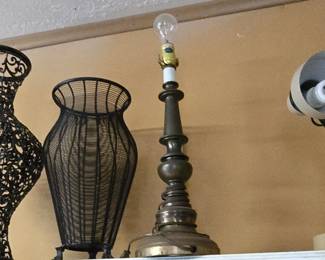Lamp - Metal Vase