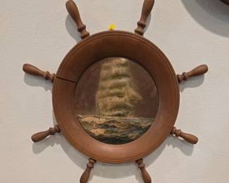Antique Ship Embossed Picture 