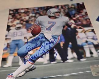 Houston Oilers #7 - Signed by 