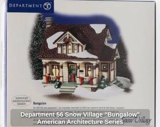Department Snow Village Bungalow American Architecture Series