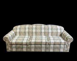 Hand Crafted Plaid Country Cottage Style seater Sofa second image
