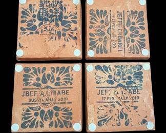 HandPainted Ceramic Coasters from Morocco second image