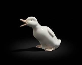 Porcelain Duck Figurine