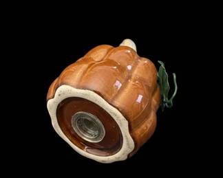 Ceramic Pumpkin Salt and Pepper Shakers second image