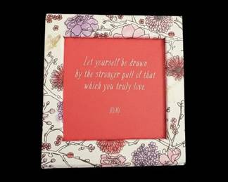 Rumi Quote Decorative Frame