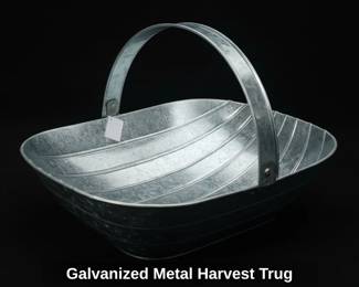 Galvanized Metal Harvest Trug