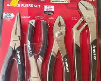 Husky 4-Piece Pliers Set
