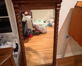 Ethan Allen Entry Table and Mirror Royal Charter Jacobean 