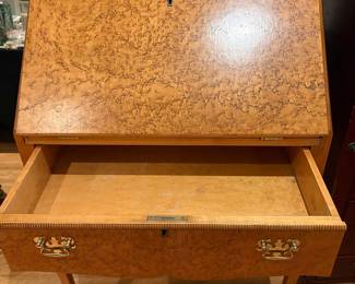 Burl Wood Secretary Desk