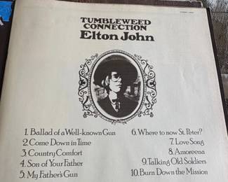 Elton John Tumbleweed Connection Vinyl Record UNI Records Pressing second image