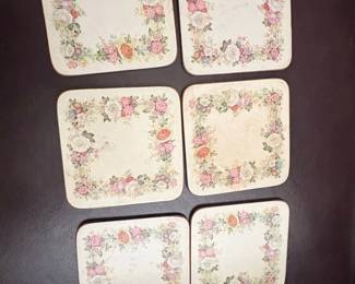 Pimpernel Floral Coasters