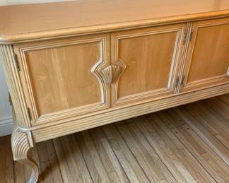 French Provincial Style Light Wood Sideboard or Credenza