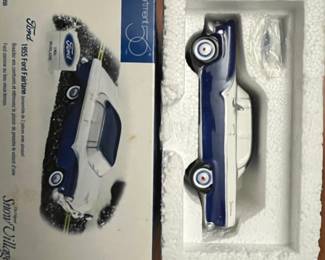 Ford Fairlane Snow Village Collectible Car