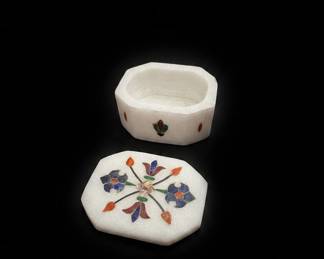 Marble Inlay Trinket Box second image