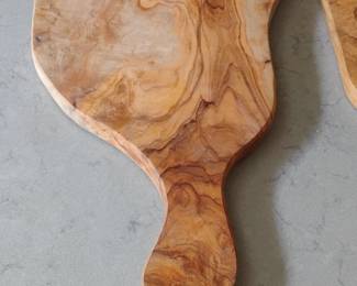 Olive Wood Cutting Board with Handle