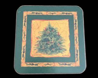 Pimpernel Christmas Tree Coasters Set second image