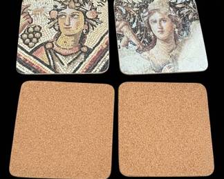 Set of RomanInspired Mosaic Coasters second image