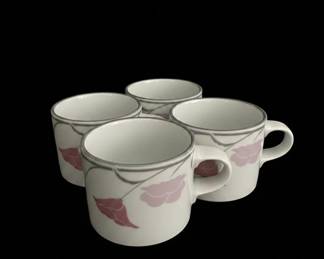 Mikasa Coralia Pattern Coffee Cups
