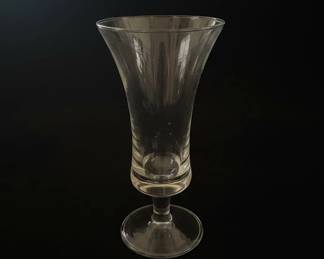 Set of Vintage Crystal Champagne Glasses with Ball Stem