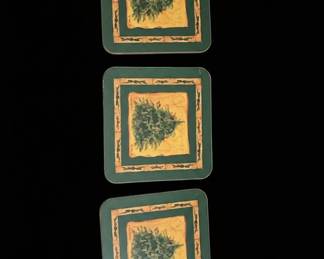 Pimpernel Christmas Tree Coasters Set