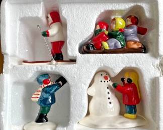 Dept. Snow Village Snow Kids Set of 