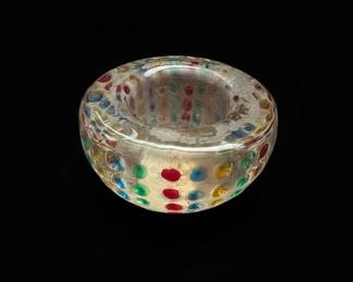 Muranostyle Glass with Confetti Dots