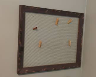 Rustic Chicken Wire Frame Memo Board