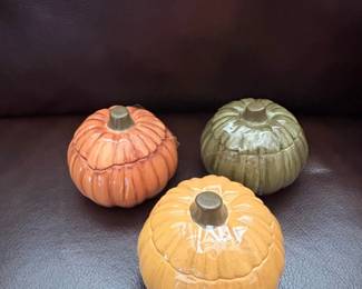 Ceramic Pumpkin Trinket Boxes second image