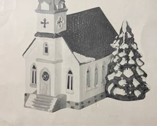 Department Snow Village Christmas Tree  House Set third image