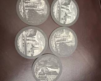 Vintage Coaster Set  Historic York Landmarks