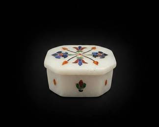 Marble Inlay Trinket Box