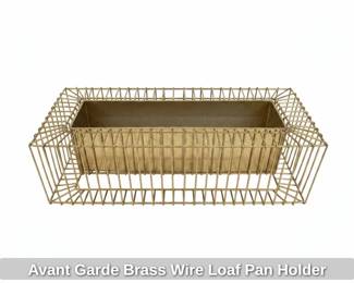 Avant Garde Brass Wire Loaf Pan Holder