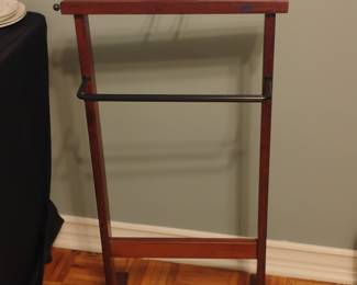 Wooden Valet Stand with Trouser Bar
