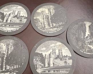 Vintage Coaster Set  Historic York Landmarks second image