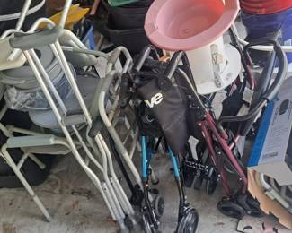 Alot of almost new medical industrial wheel chair, shower equipment toilet equipment walker, crutches,so much more 