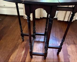 Antique Oak Barley Twist Drop Leaf Gateleg Table third image