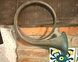 Vintage Brass Bugle Horn Wall Decor