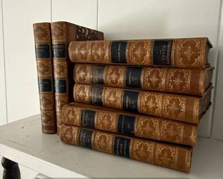 Set of Works of Thackeray LeatherBound Books third image